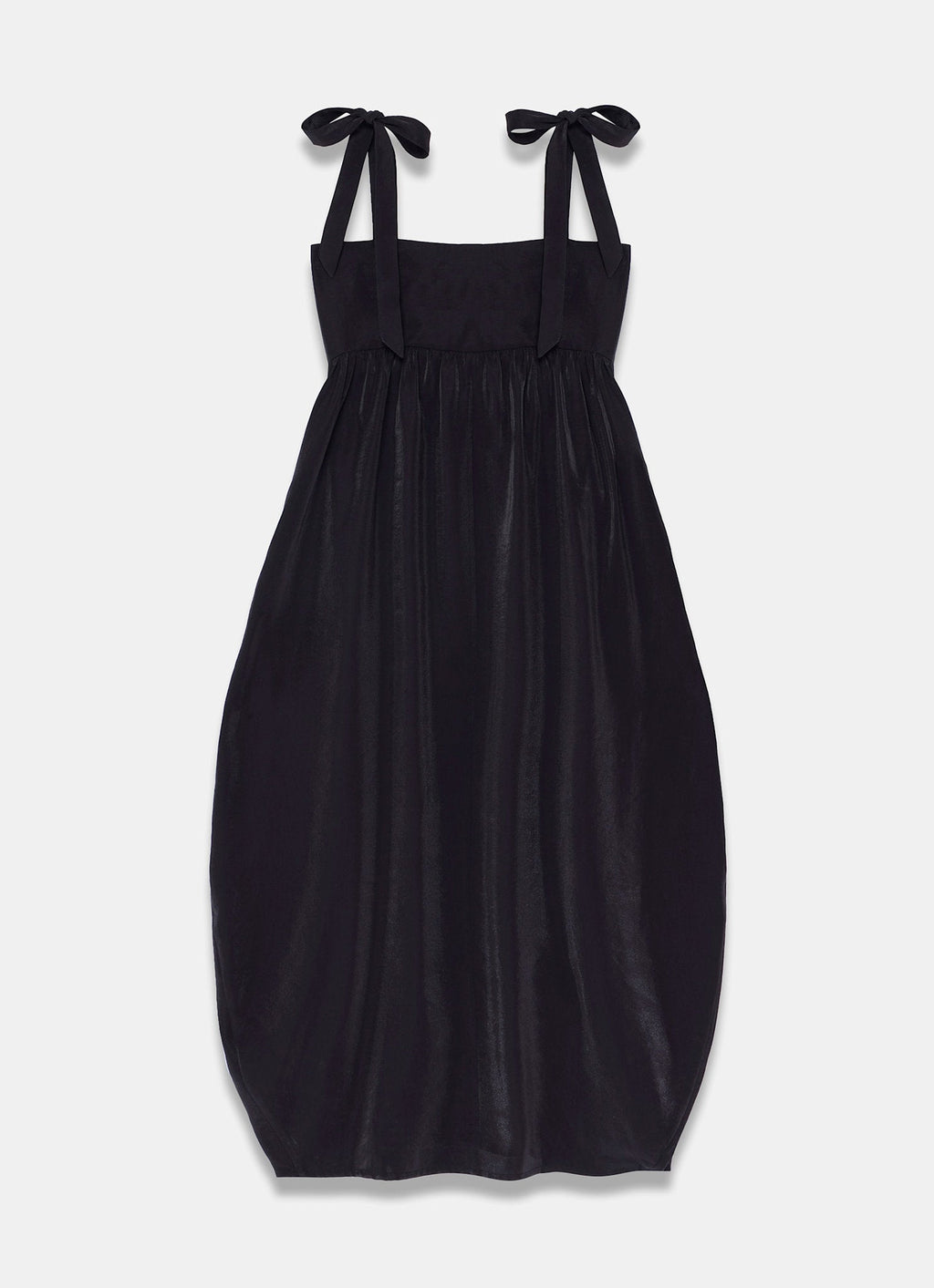 Black Tulip Wrap Midi Dress