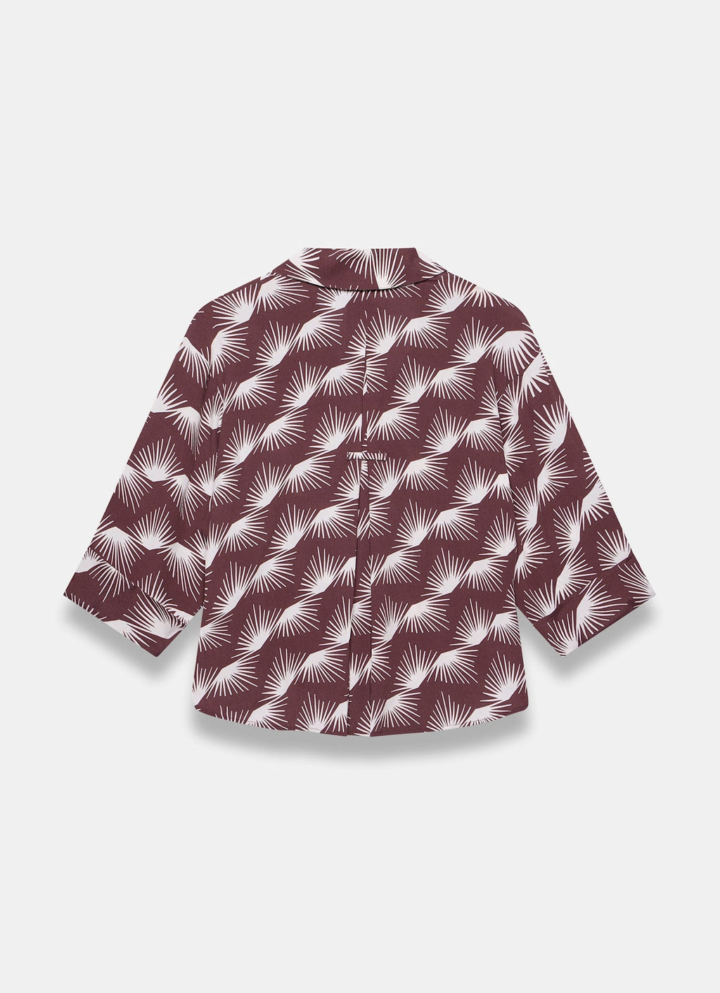 Burgundy Graphic Print Shirt