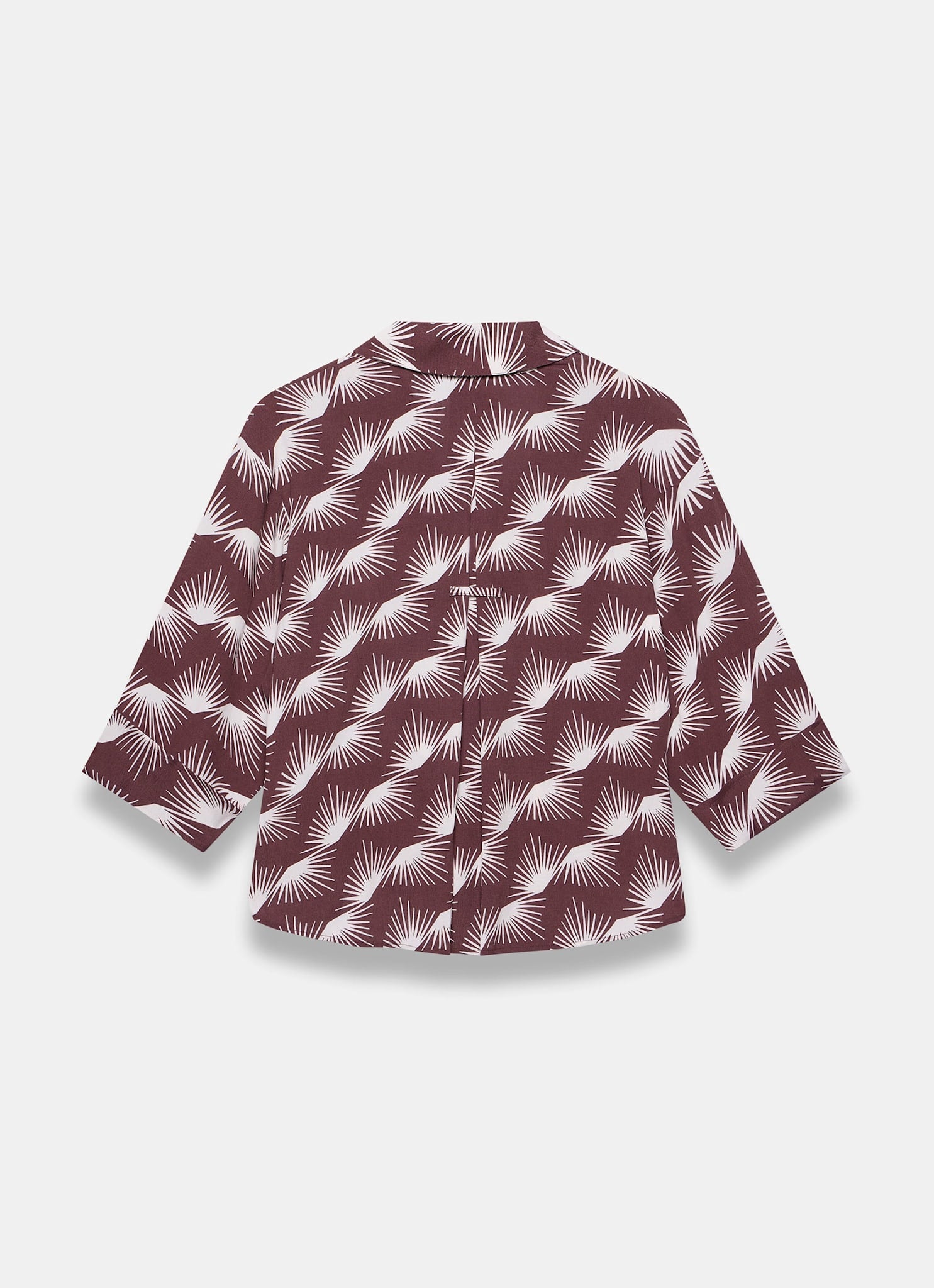 Burgundy Graphic Print Shirt