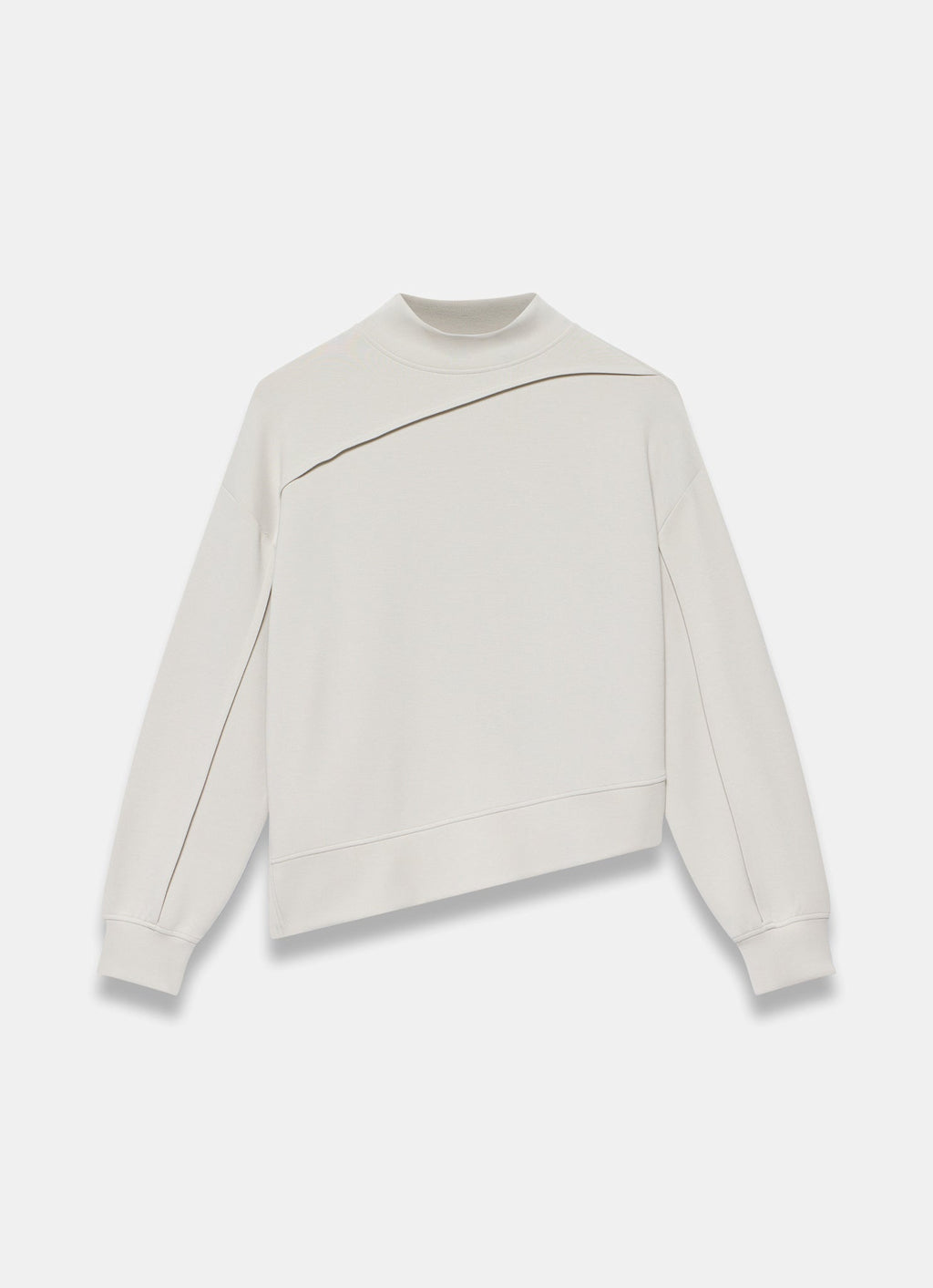 Cream Seam Detail Sweatshirt