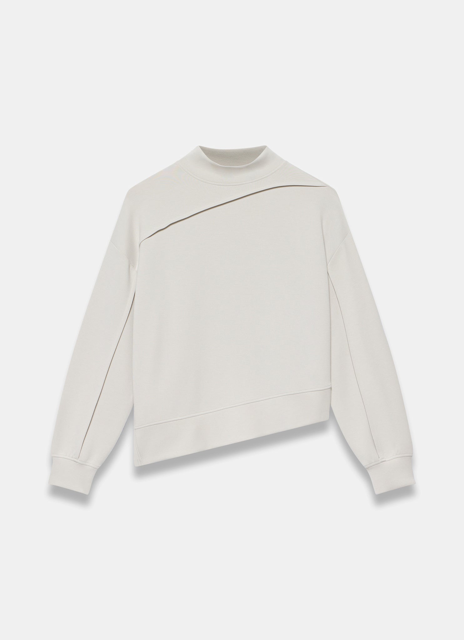 Cream Seam Detail Sweatshirt