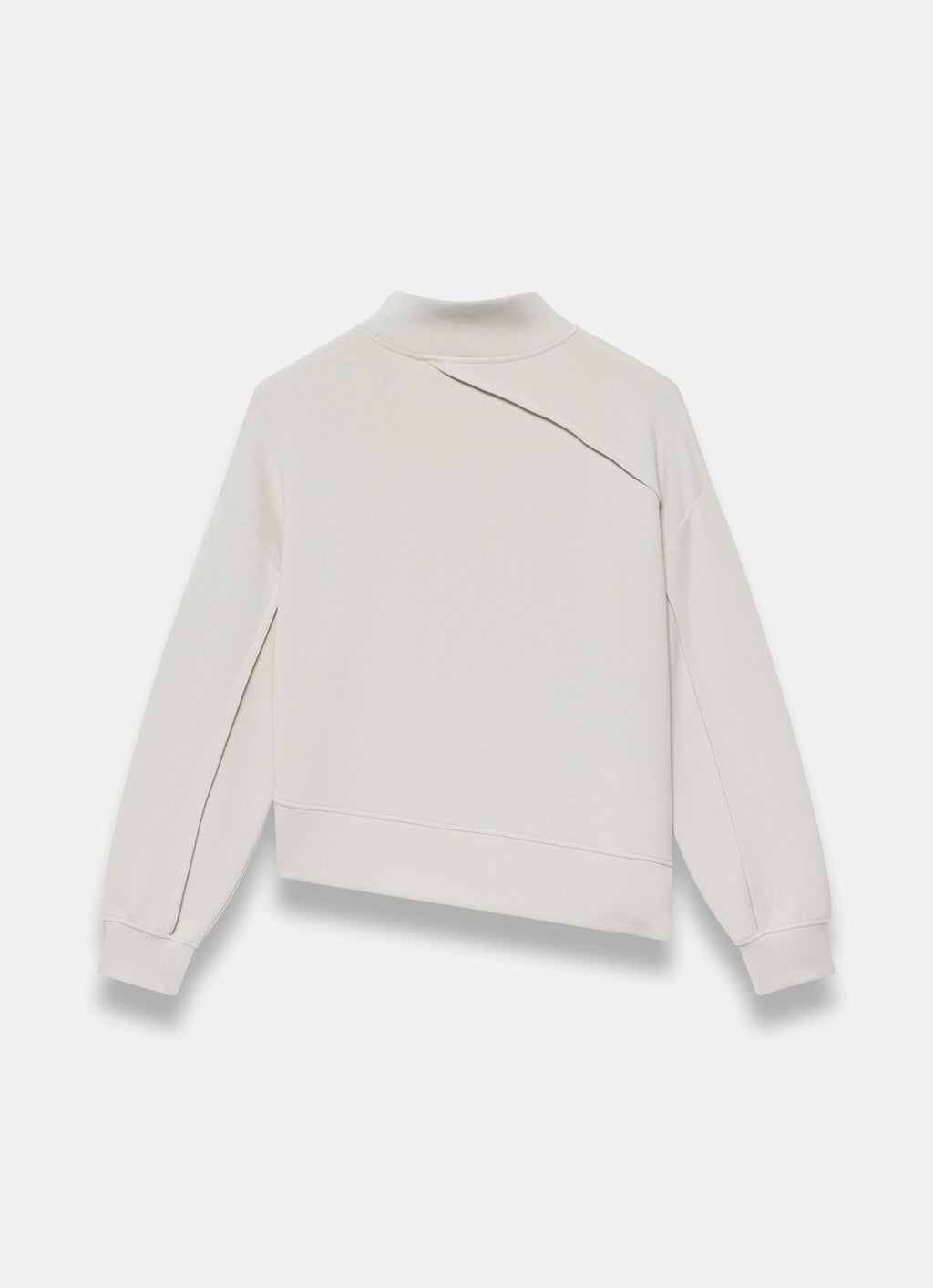 Cream Seam Detail Sweatshirt