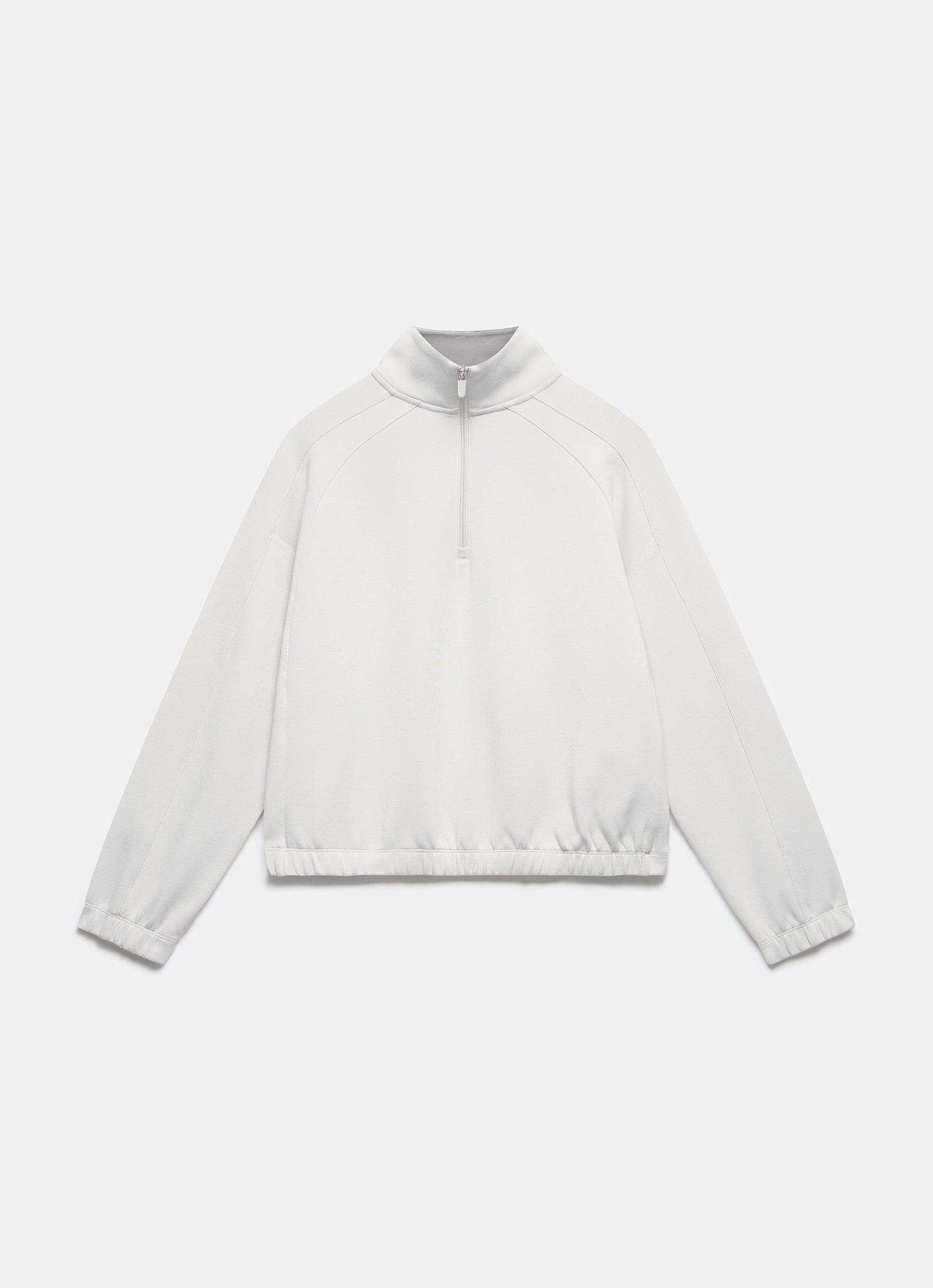 Cream Super Soft Zip Up Sweatshirt
