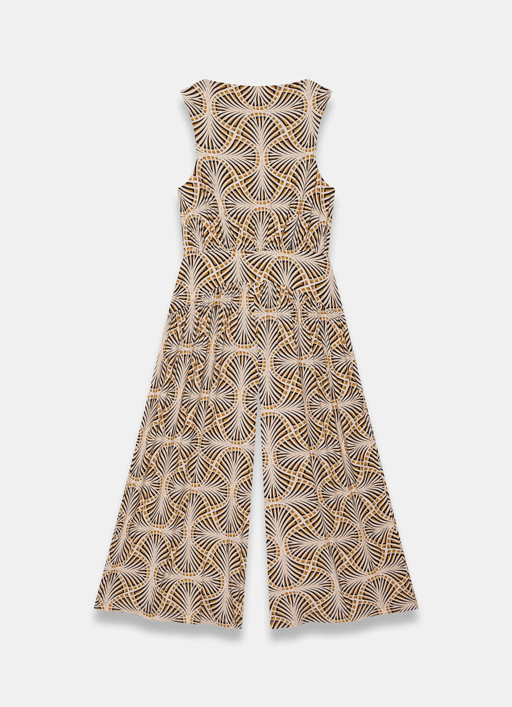 Black Geo Print Jumpsuit
