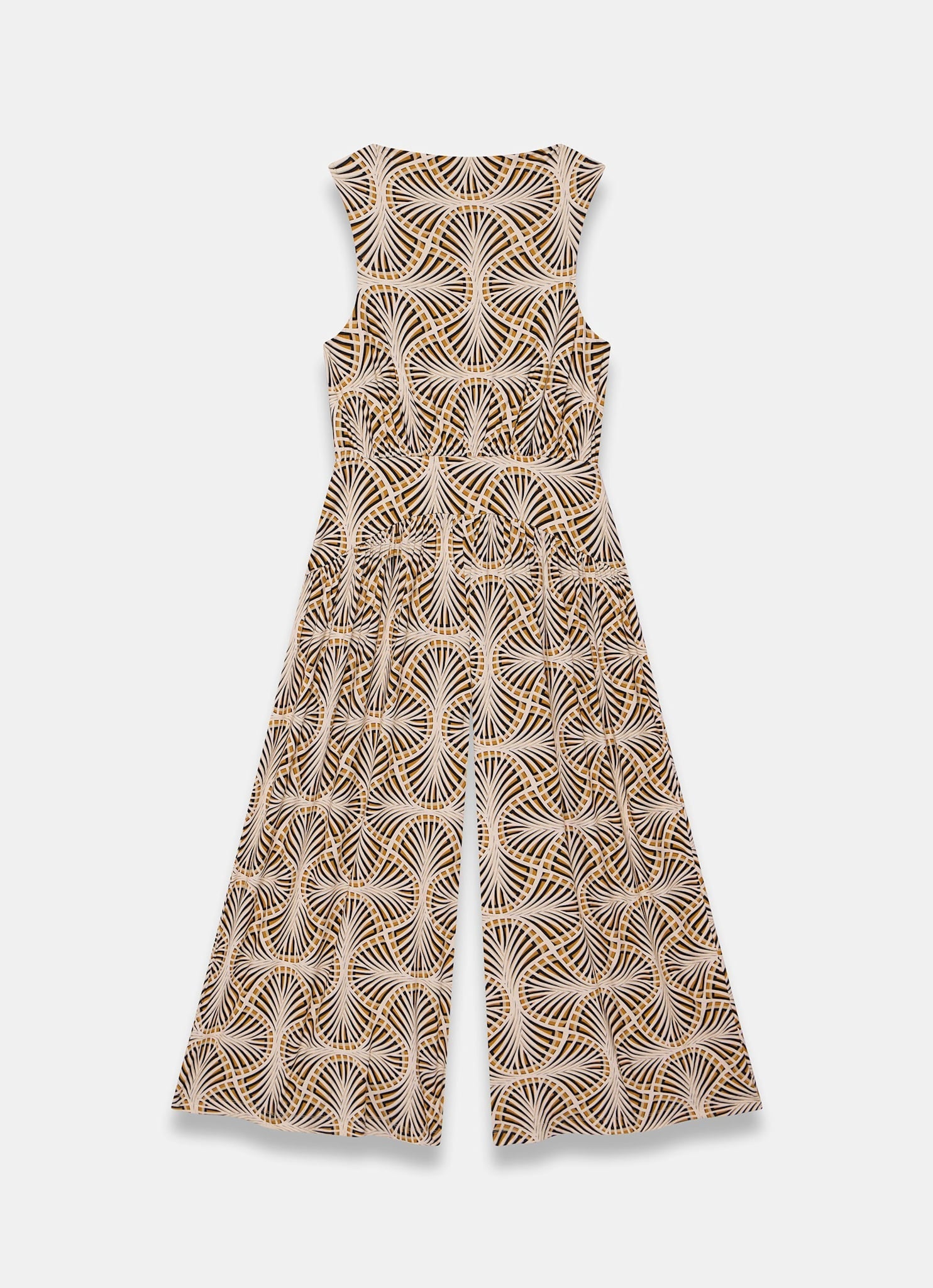 Black Geo Print Jumpsuit