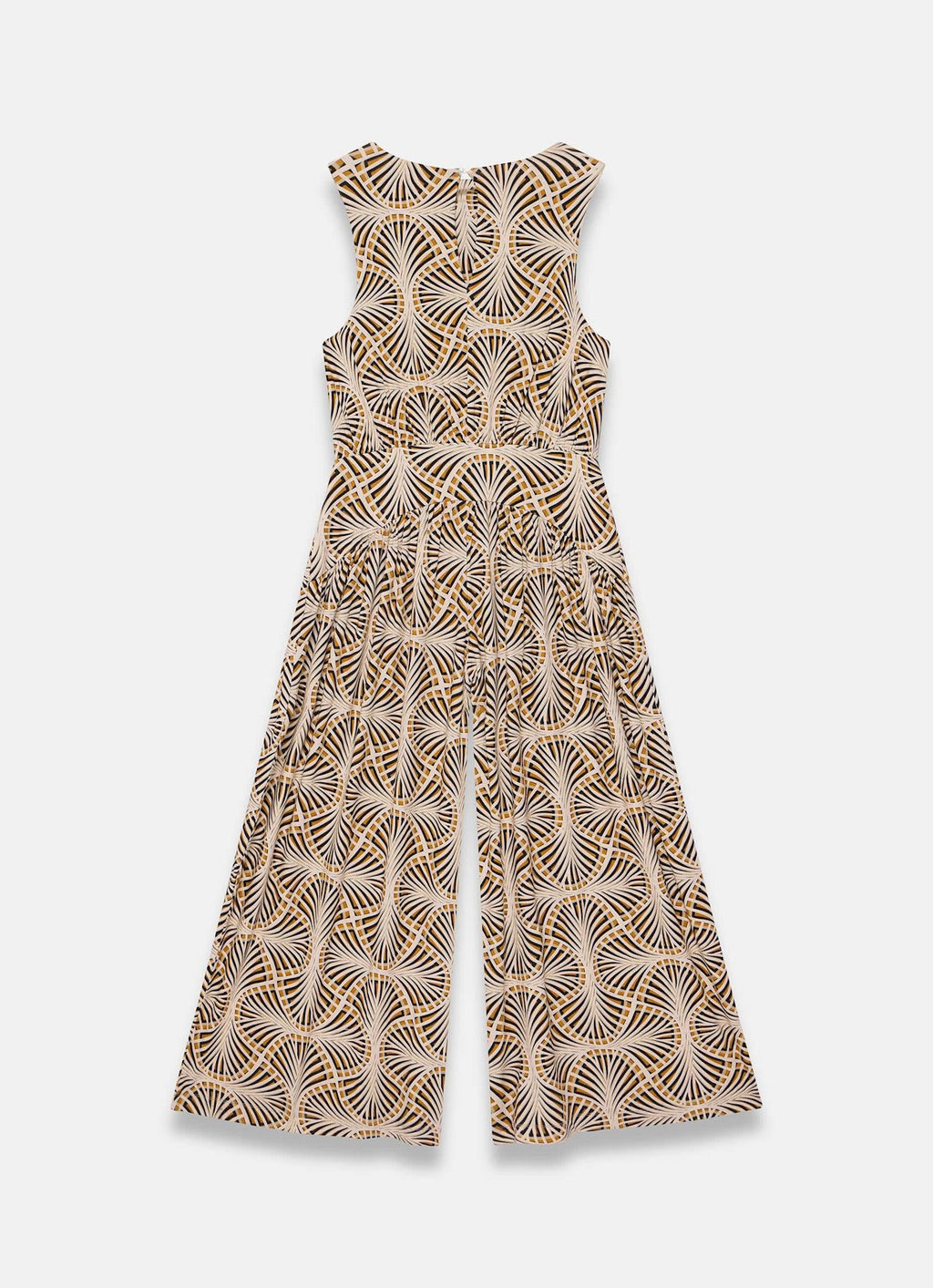 Black Geo Print Jumpsuit