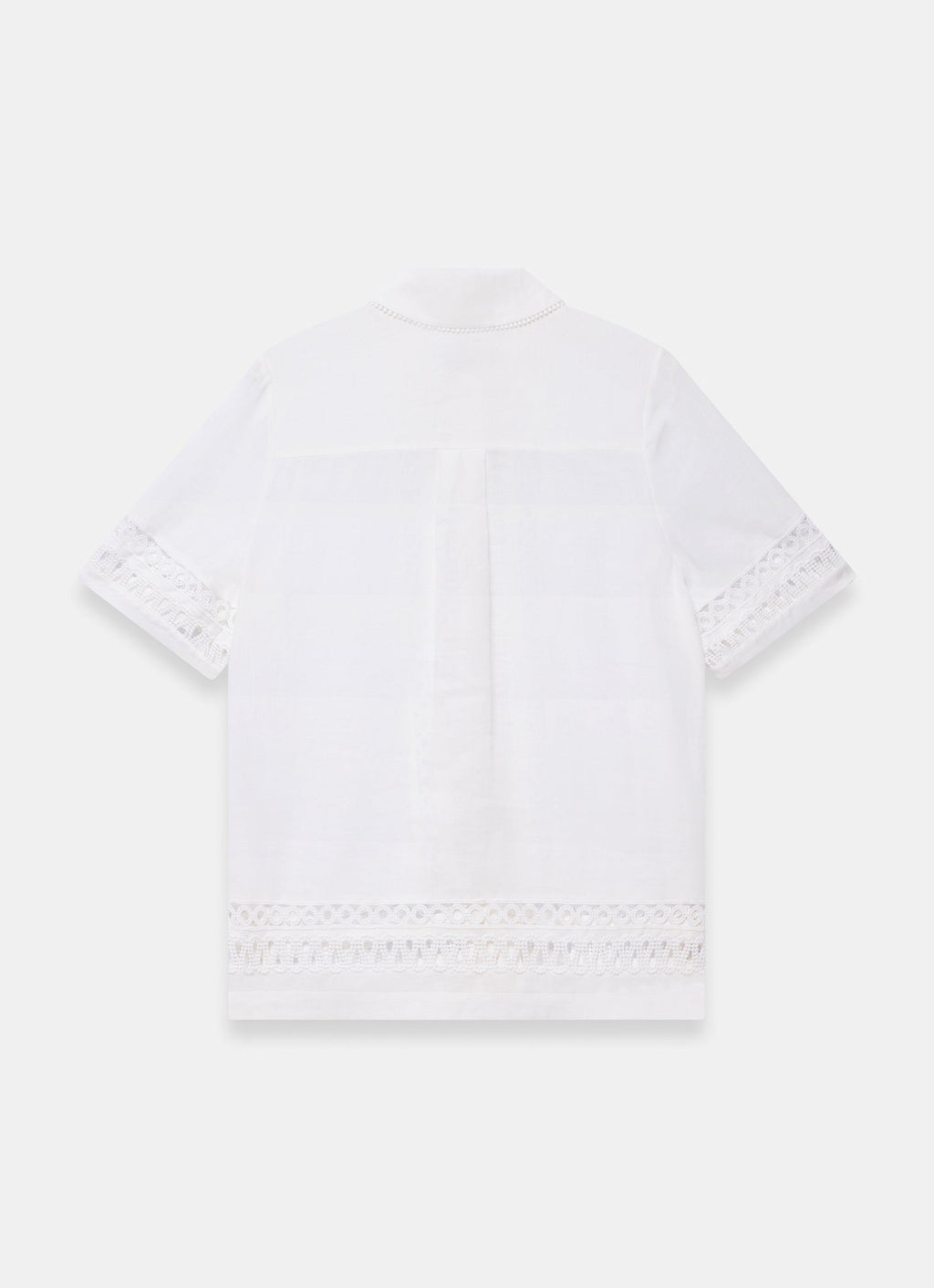 White Ramie Resort Shirt