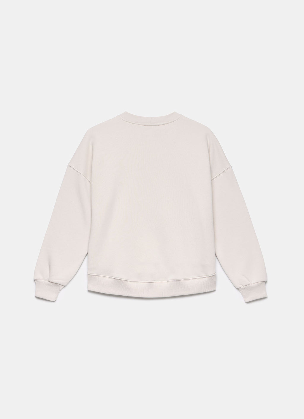 Cream Cotton Blend Star Sweatshirt
