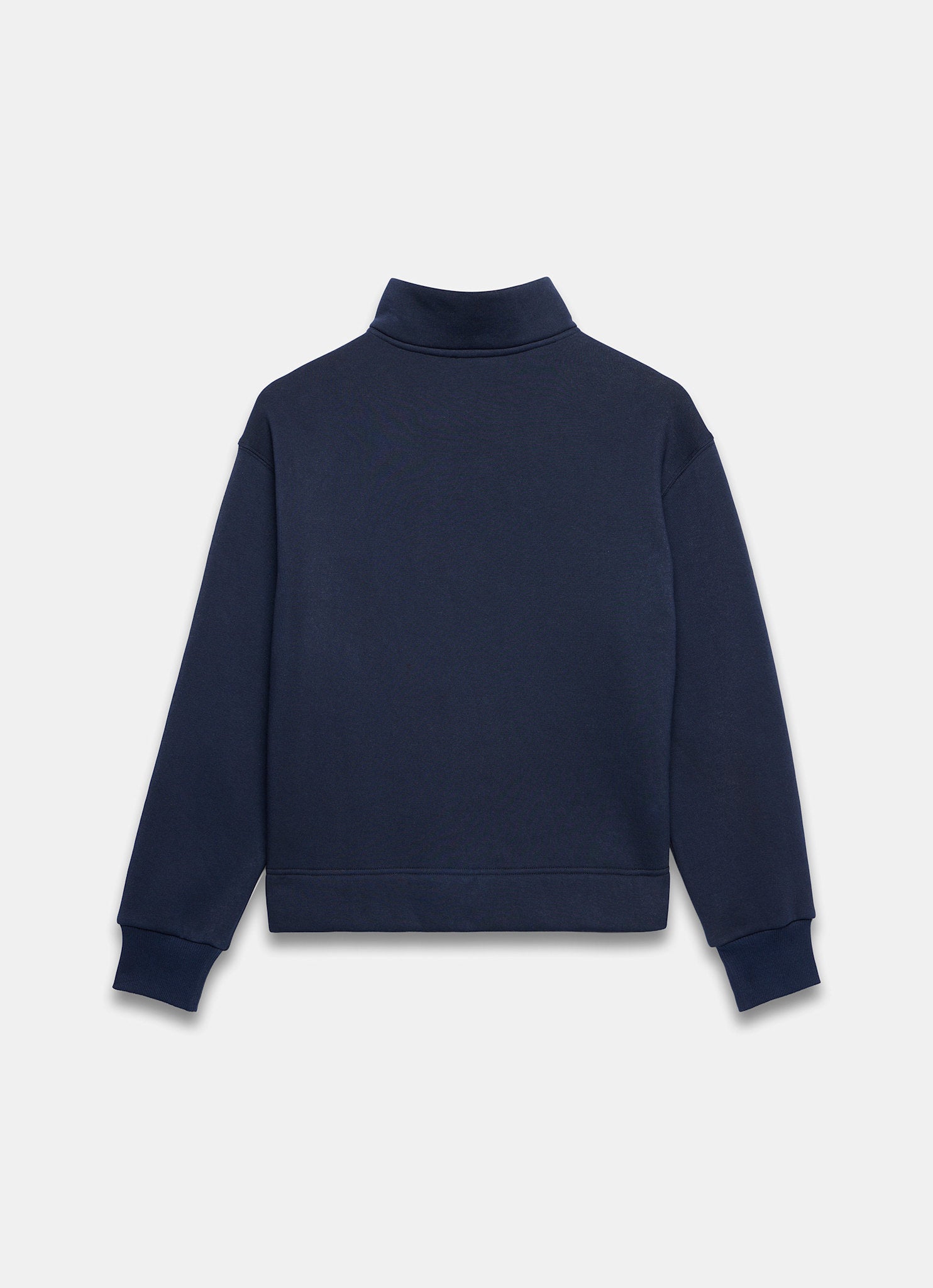 Navy Button Detail Sweatshirt