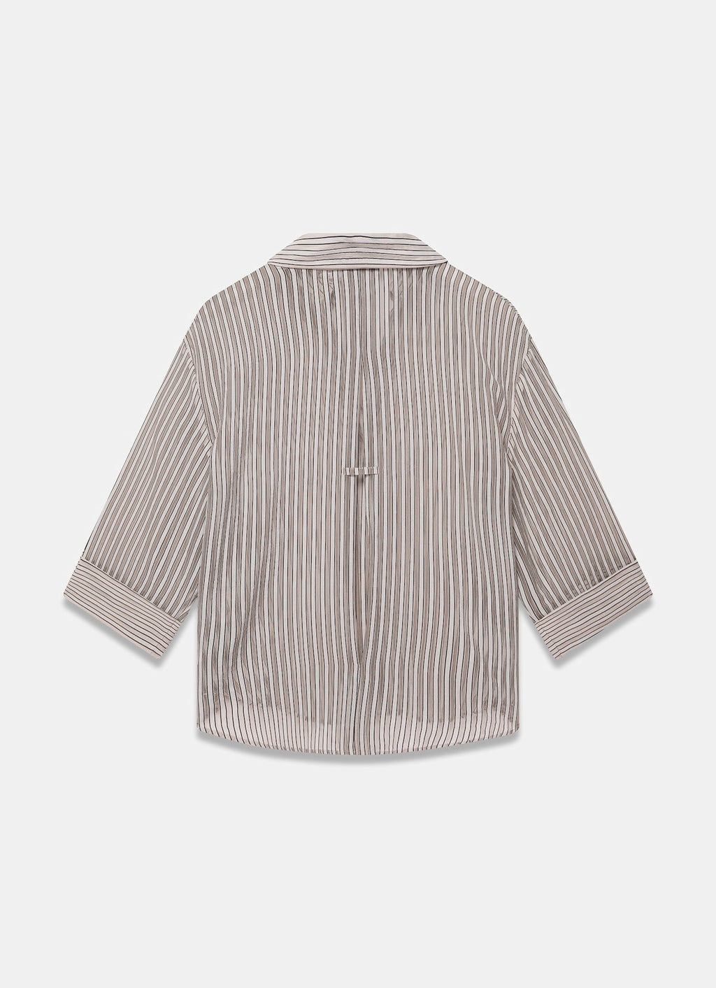 Neutral Striped Sheer Shirt
