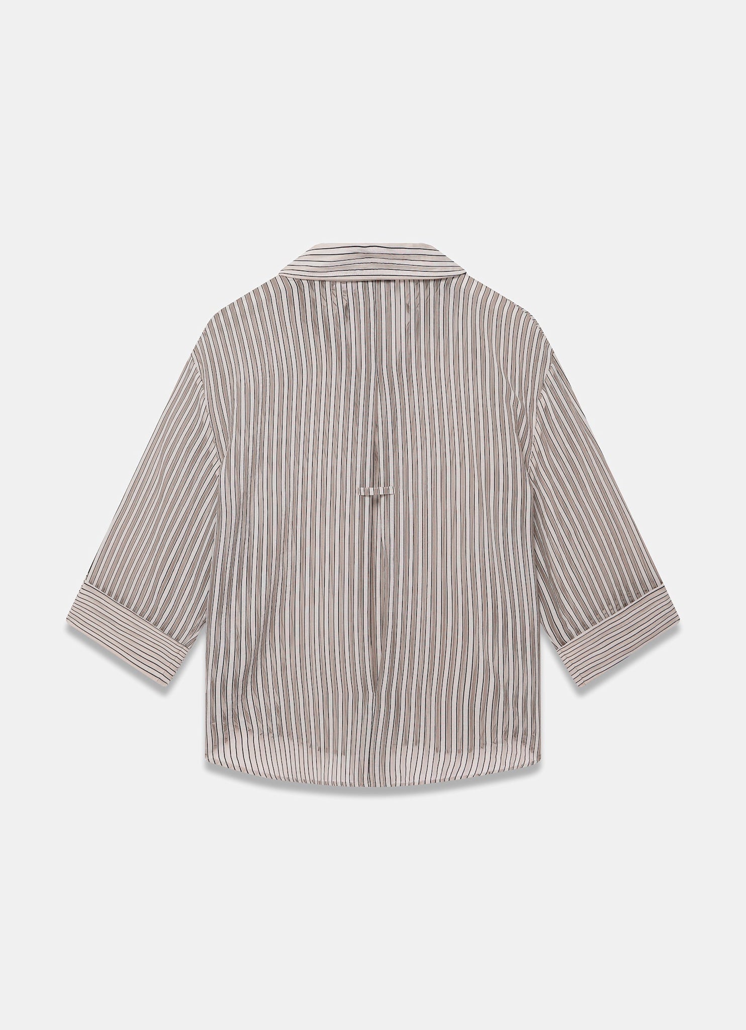Neutral Striped Sheer Shirt
