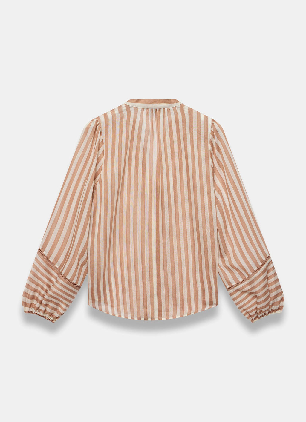Orange Striped Blouse