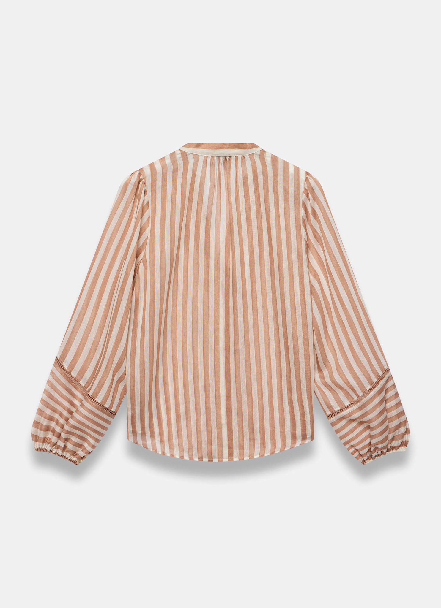 Orange Striped Blouse