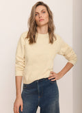 Butter Yellow Embroidered Sweatshirt