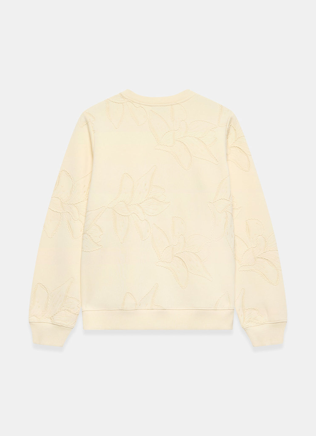 Butter Yellow Embroidered Sweatshirt